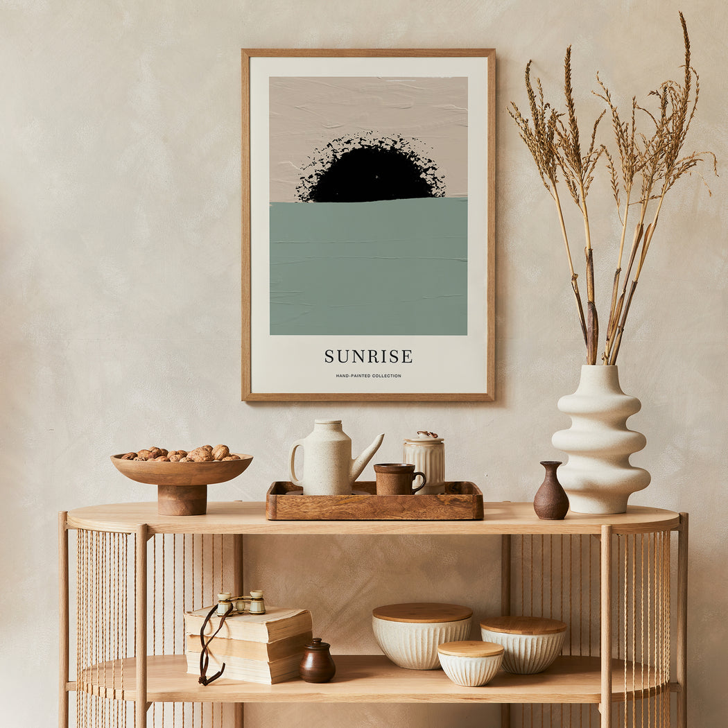 Sunrise Painted Abstract Wall Art