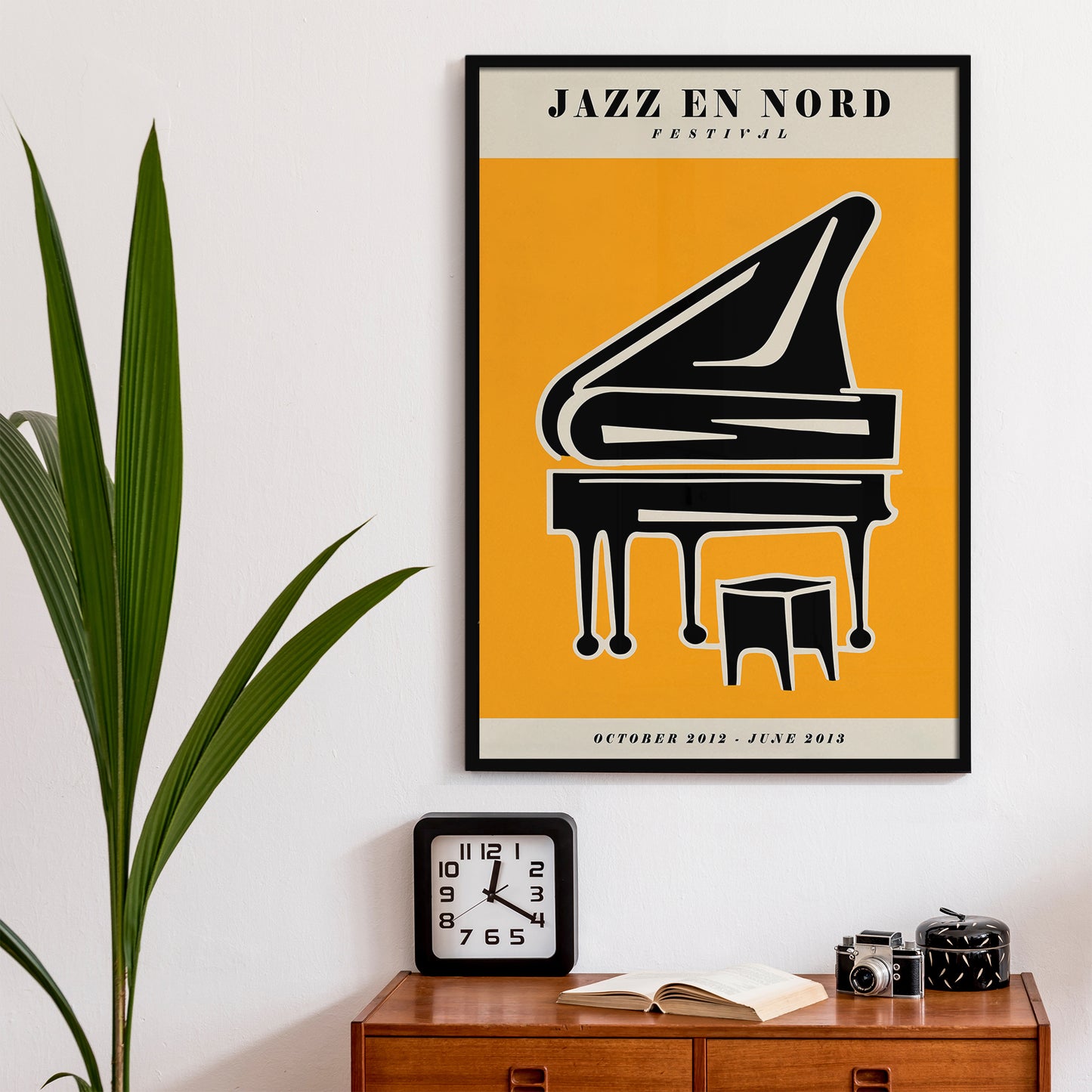 Yellow Piano Jazz En Nord Poster