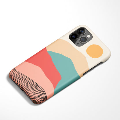 Mountains Illustration iPhone Case