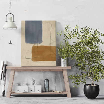 Scandinavian Abstract Composition Canvas Print