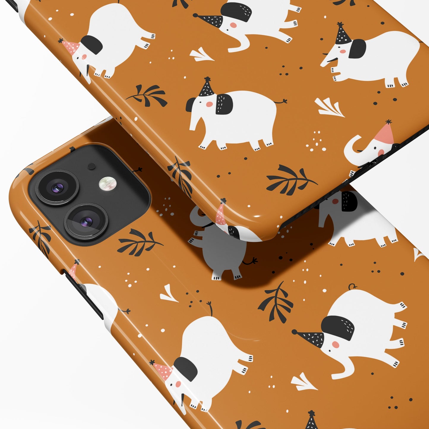 Cute Boho Elephants iPhone Case