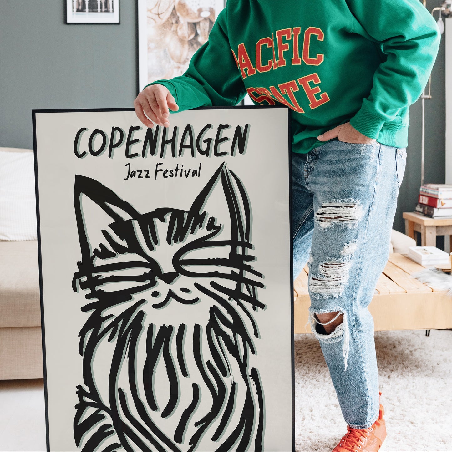 Copenhagen Jazz Festival Cat Poster