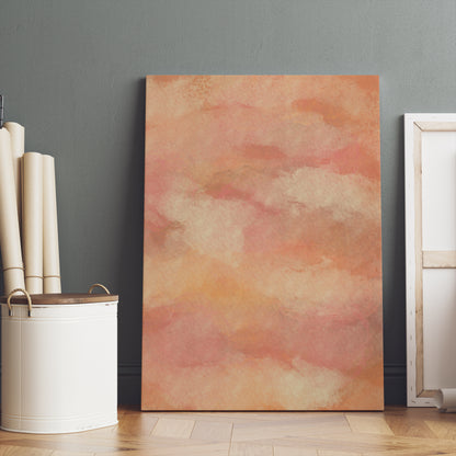 Painted Abstract Sunset Canvas Print