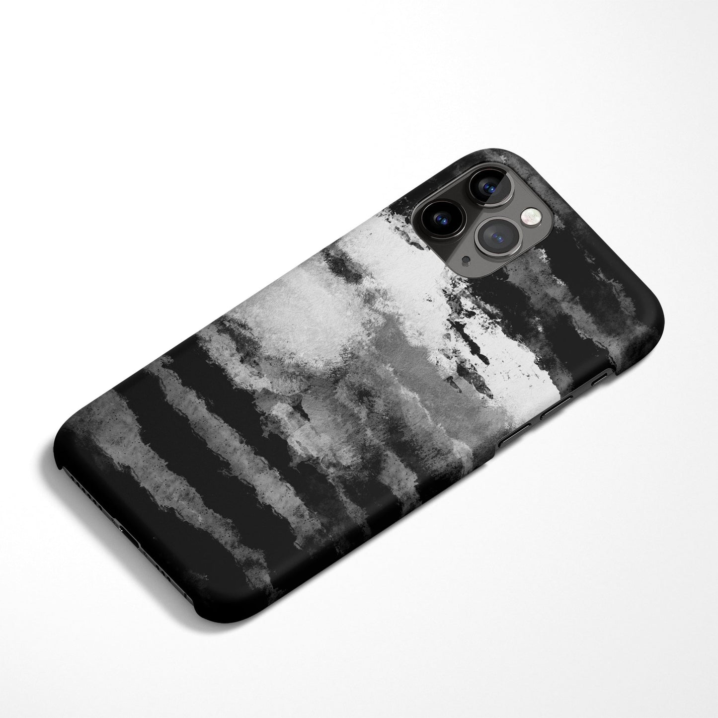 B&W Clouds Painting iPhone Case