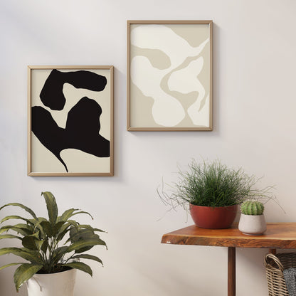 Set of 2 Abstract Shapes Prints