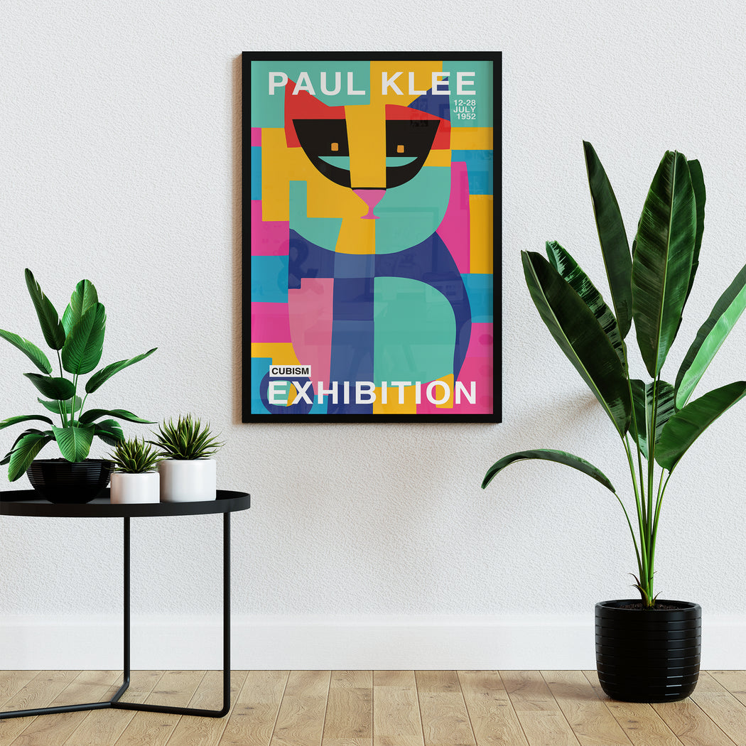 Colorful Paul Klee Cat Poster