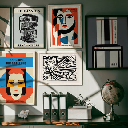 Portraif of a Woman Bauhaus Poster