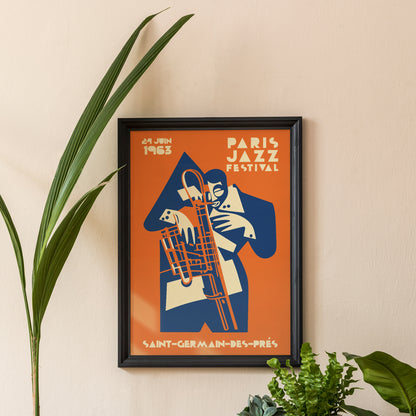 Orange Paris Jazz Festival Music Poster