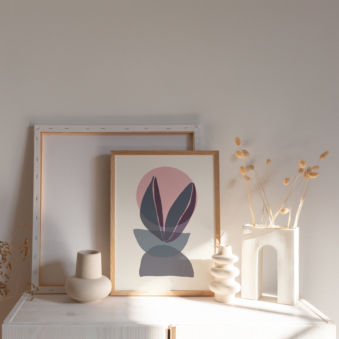 Abstract Pastel Composition Poster