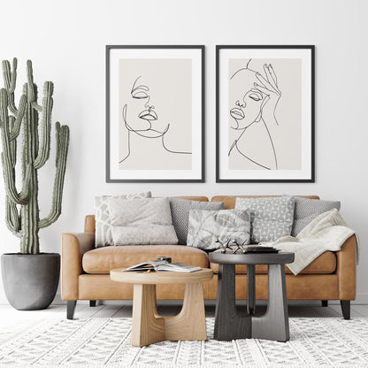 Set of 2 Aesthetic Women Posters