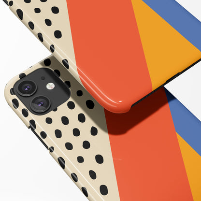 Mid Century Dots iPhone Case