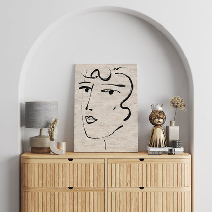 Woman Face Canvas Print