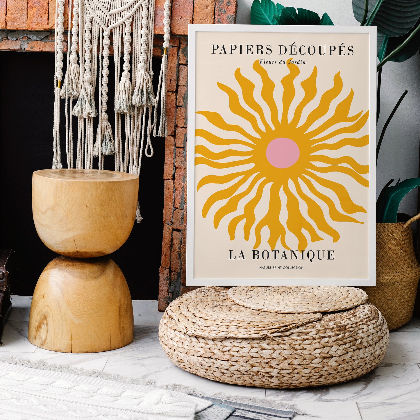 Papiers Decoupes Yellow Sun Poster