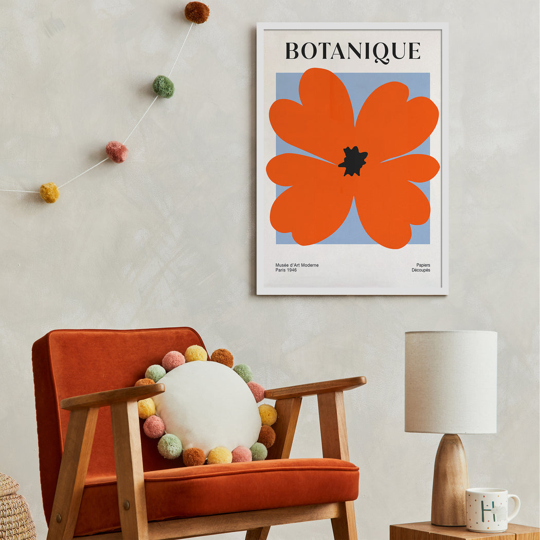 Botanique Red Flower Poster