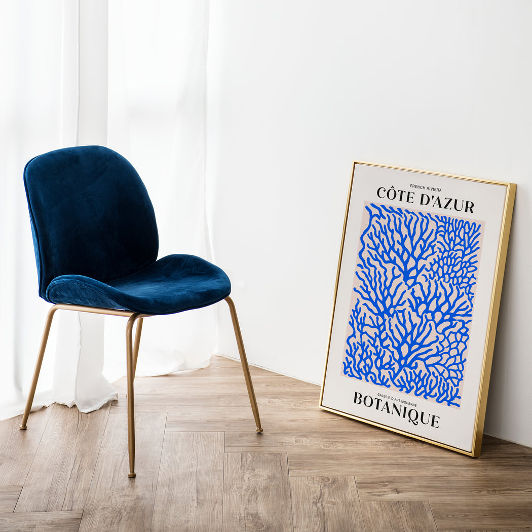 Blue Coral Nature Poster