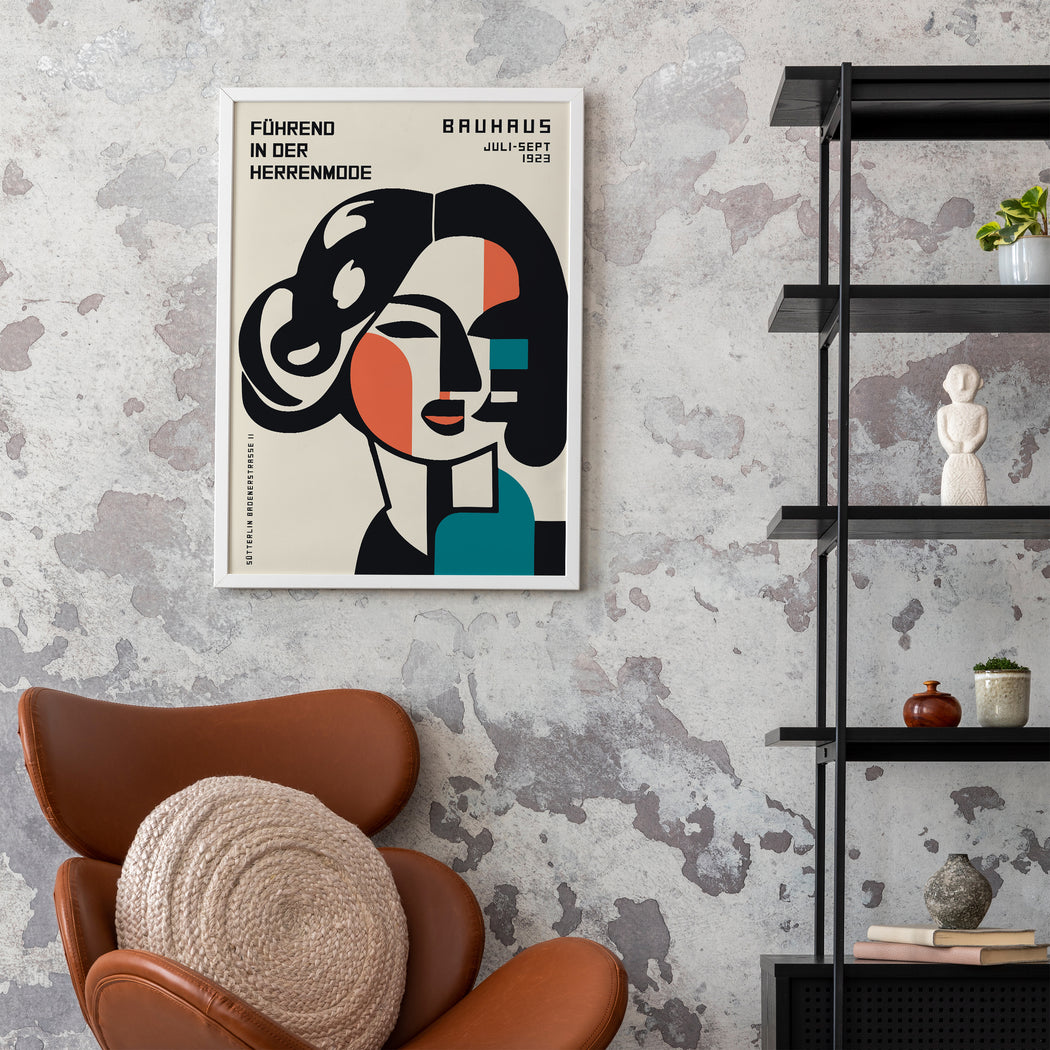 Bauhaus Woman Retro Poster