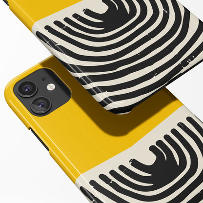 Yellow Illustration iPhone Case