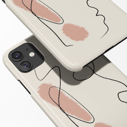 Line Art Vintage iPhone Case