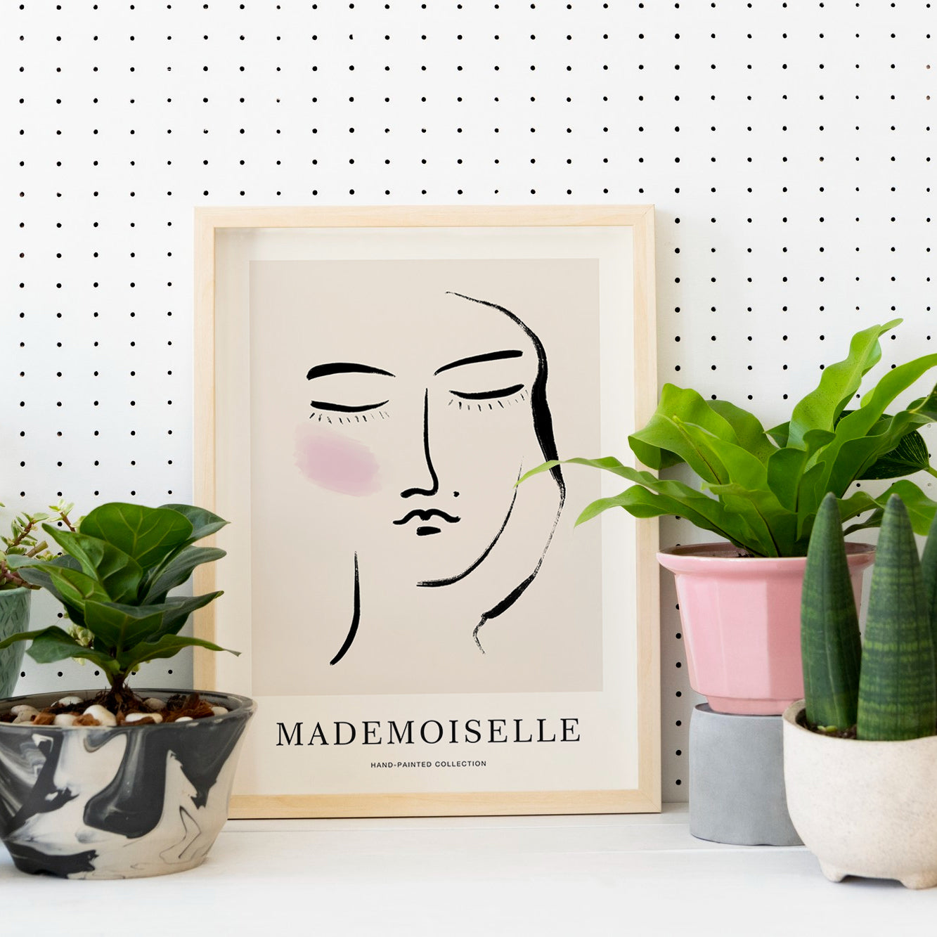 Mademoiselle Woman Portrait Poster