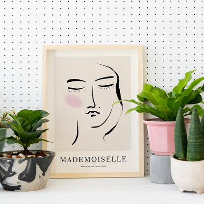 Mademoiselle Woman Portrait Poster