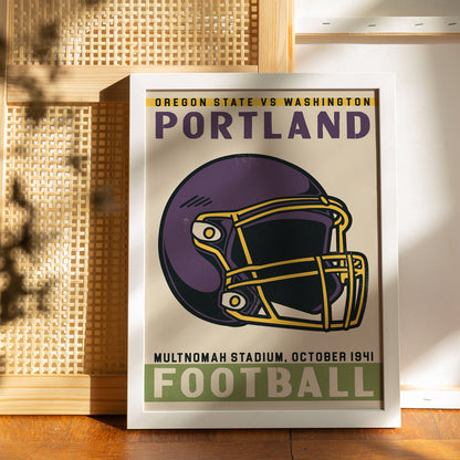 Portland, Football 1941 Poster