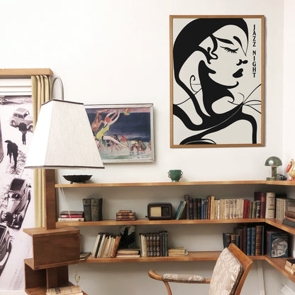 Jazz Night Woman Poster