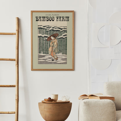 Bamboo Farm, Florida Poster