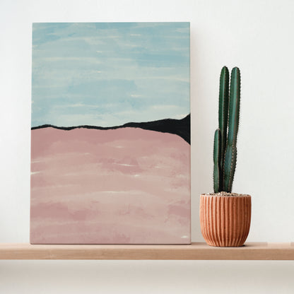 Painted Abstract Coast Canvas Print