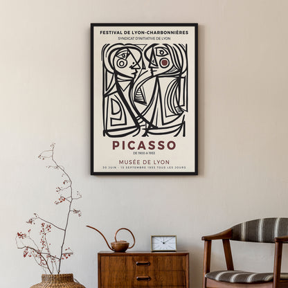Picasso Couple Cubism Exhibition Poster