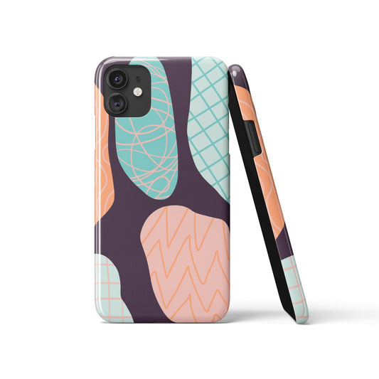 Purple Drawing iPhone Case