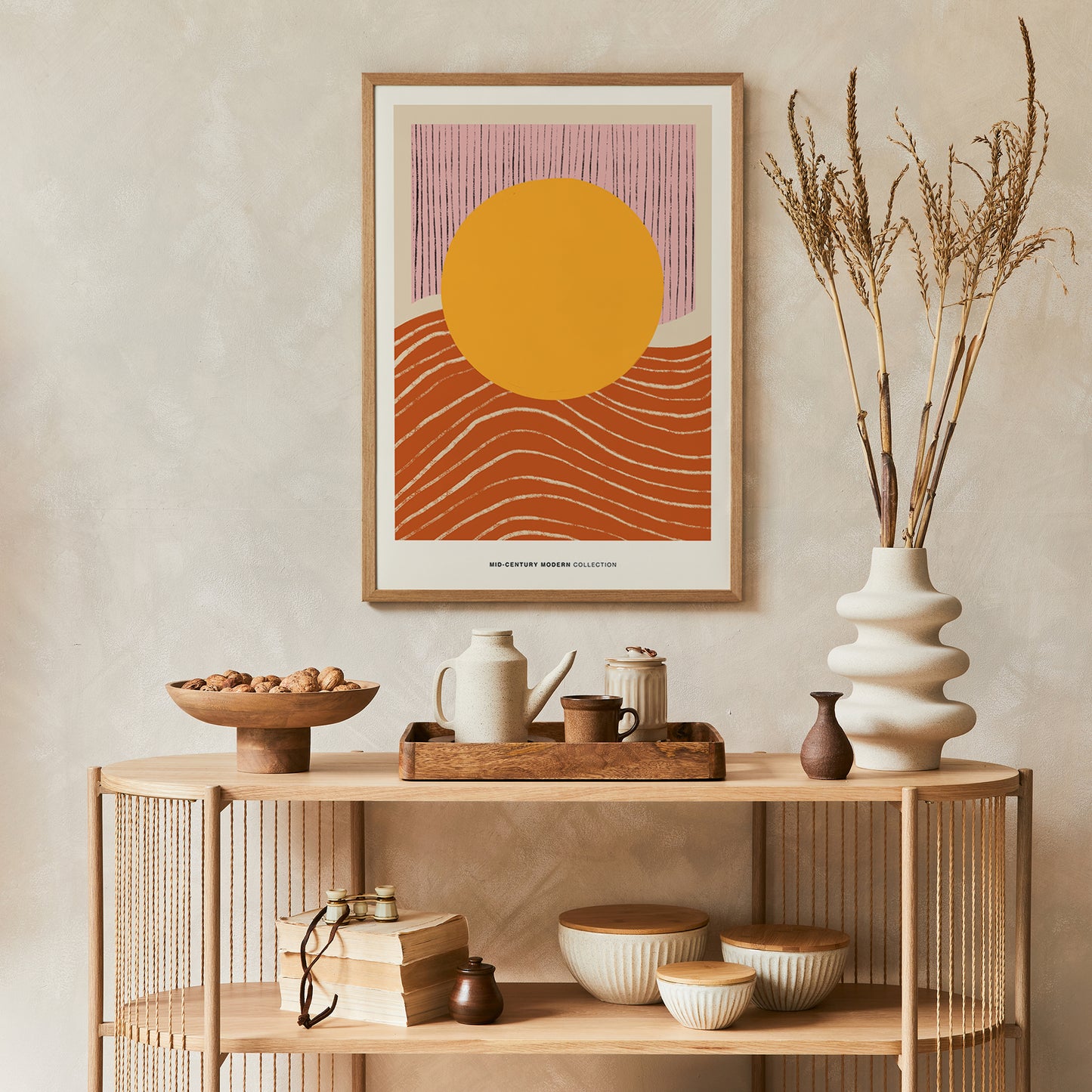 Boho Yellow Sun Poster