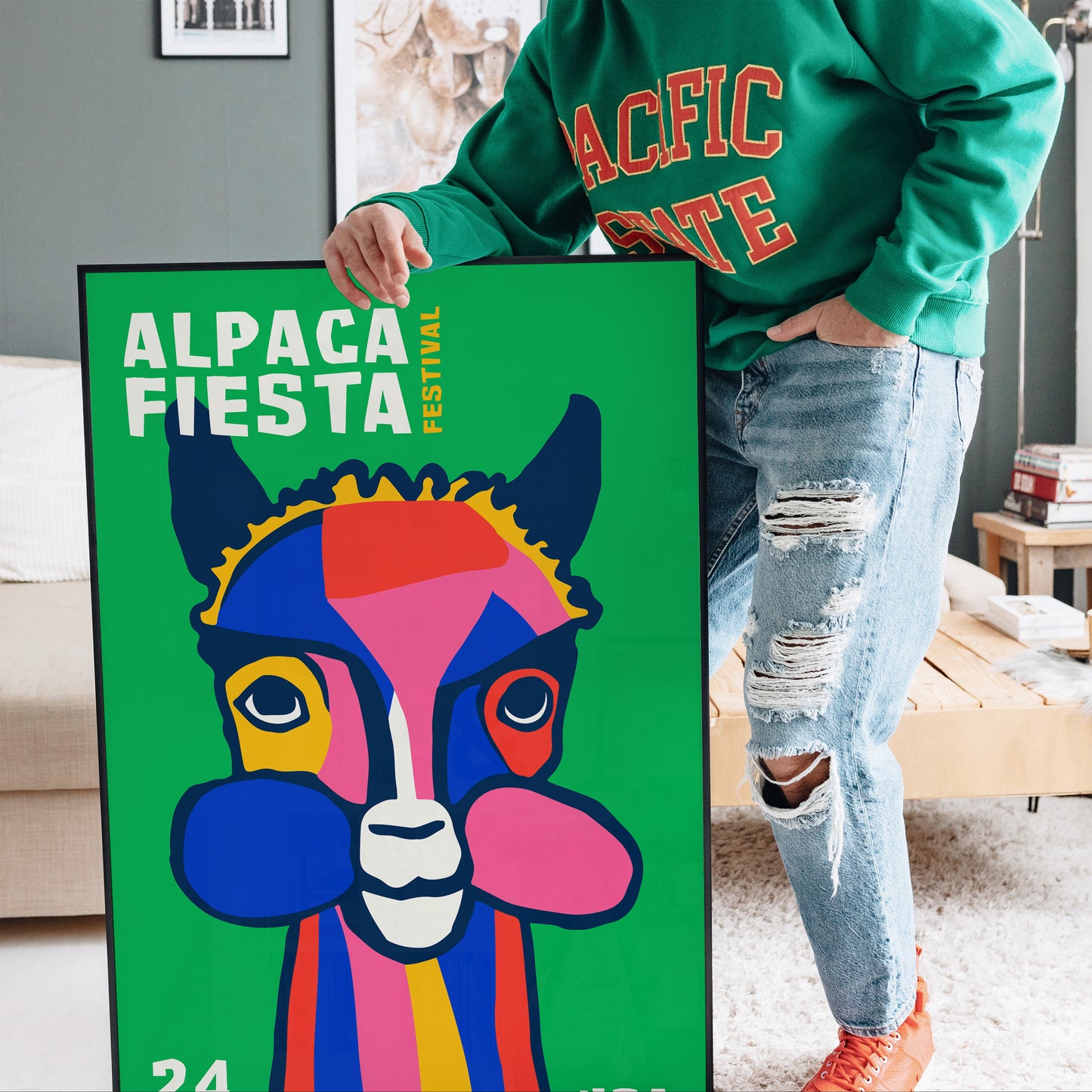 Alpaca Fiesta USA Festival Poster
