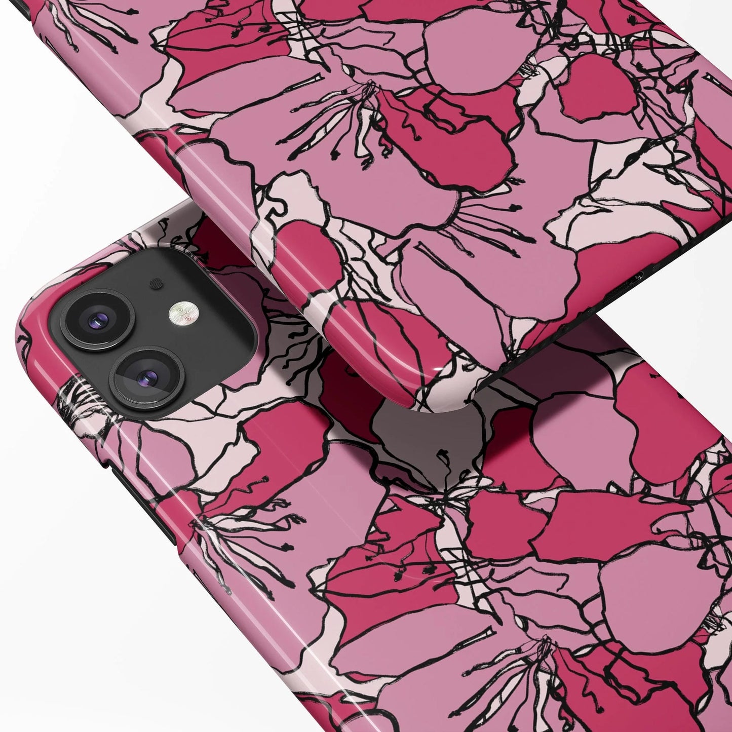 Pink Flowers iPhone Case