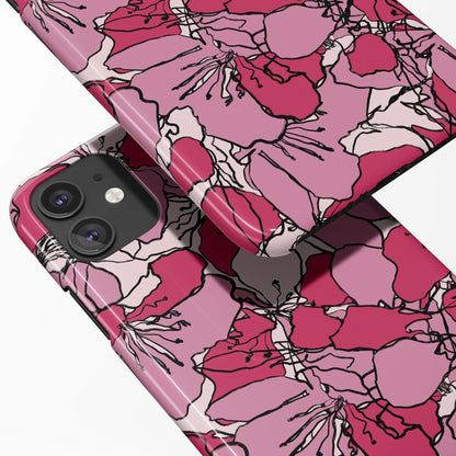 Pink Flowers iPhone Case