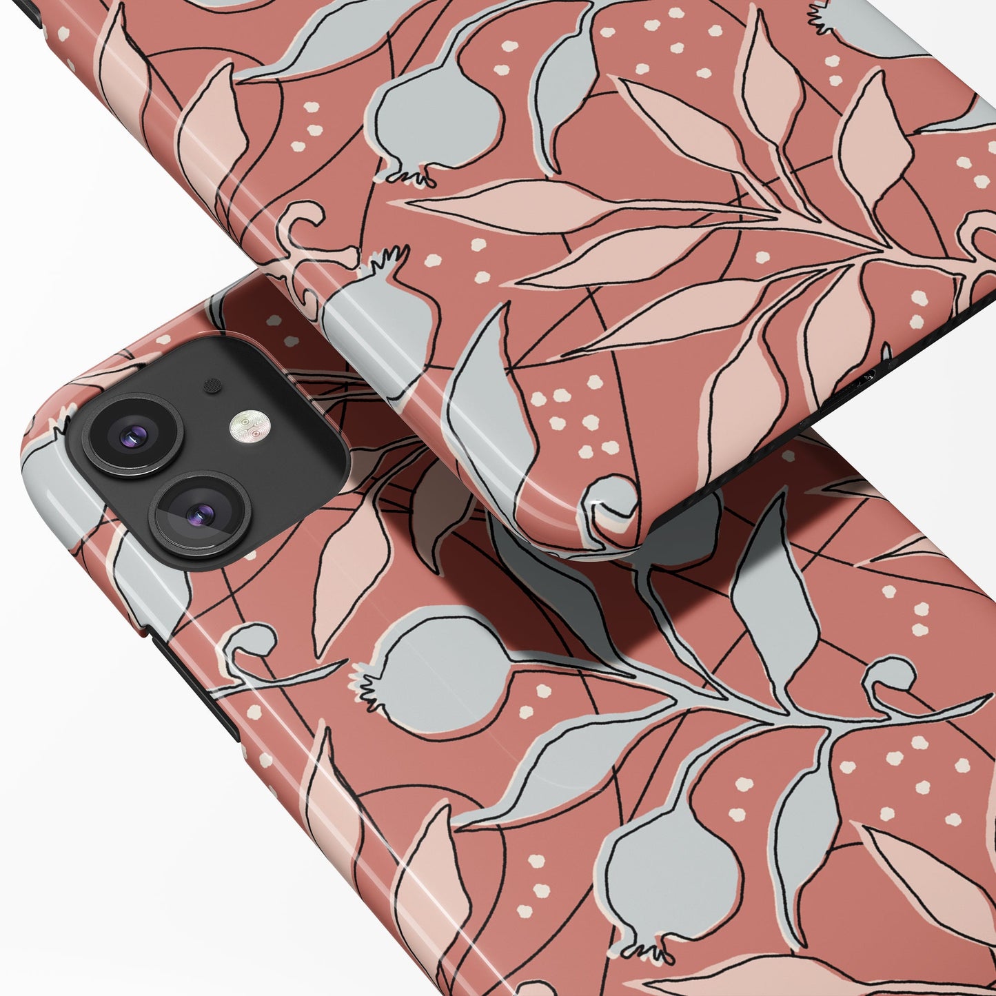 Retro Floral Pattern iPhone Case