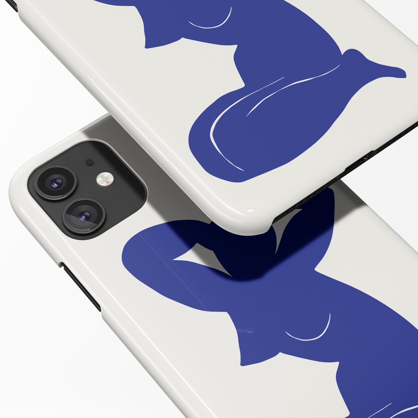 Nude Blue Woman iPhone Case