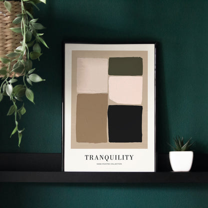 Tranquillity, Abstract Color Blocks Poster