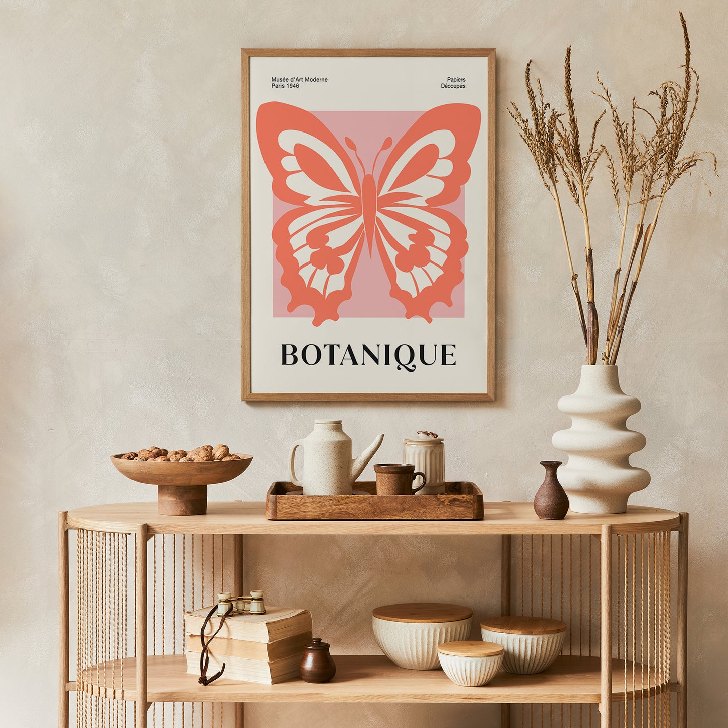 Cutouts Butterfly Modern Poster