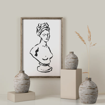 Cleopatra Greece Bust Poster