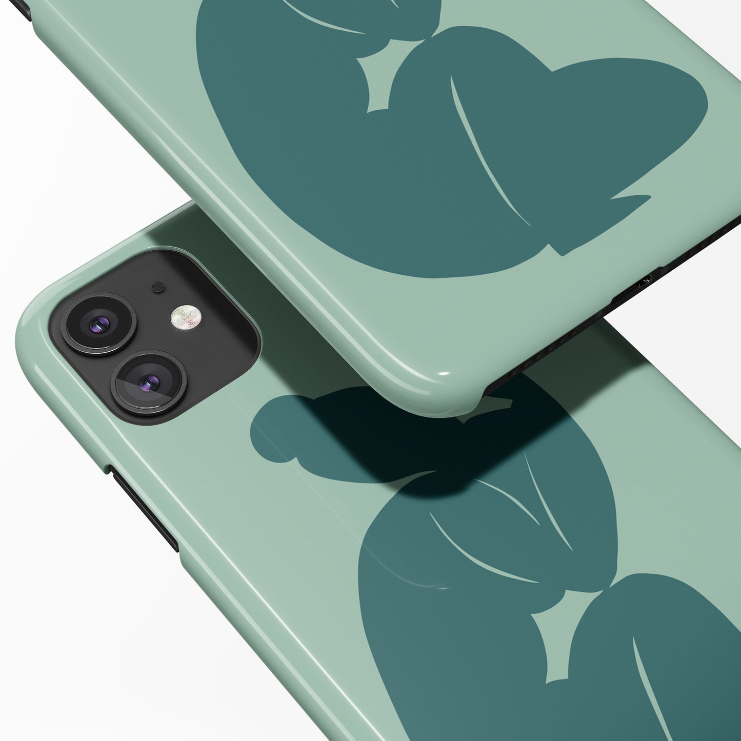 iPhone Case with Cut-Out Woman Print