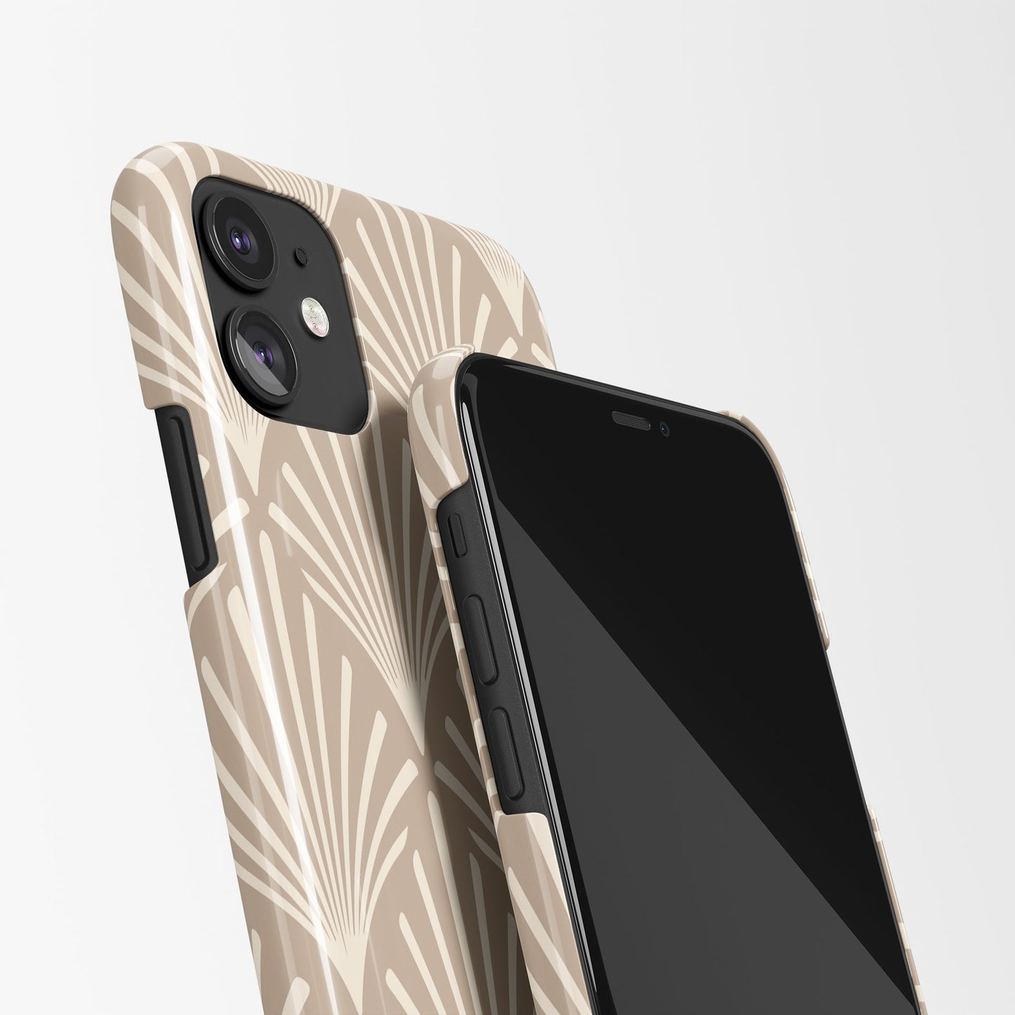 Beige Art Deco iPhone Case