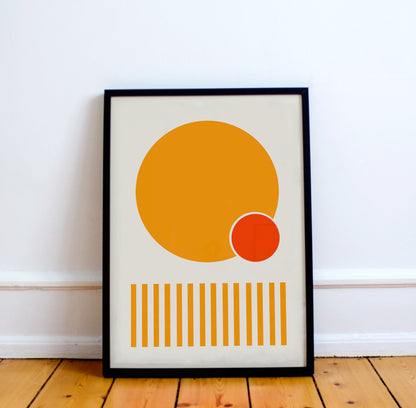 Yellow Abstract Modern Print