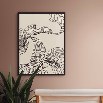 Abstract Line Art Poster