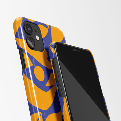 Blue and Orange iPhone Case