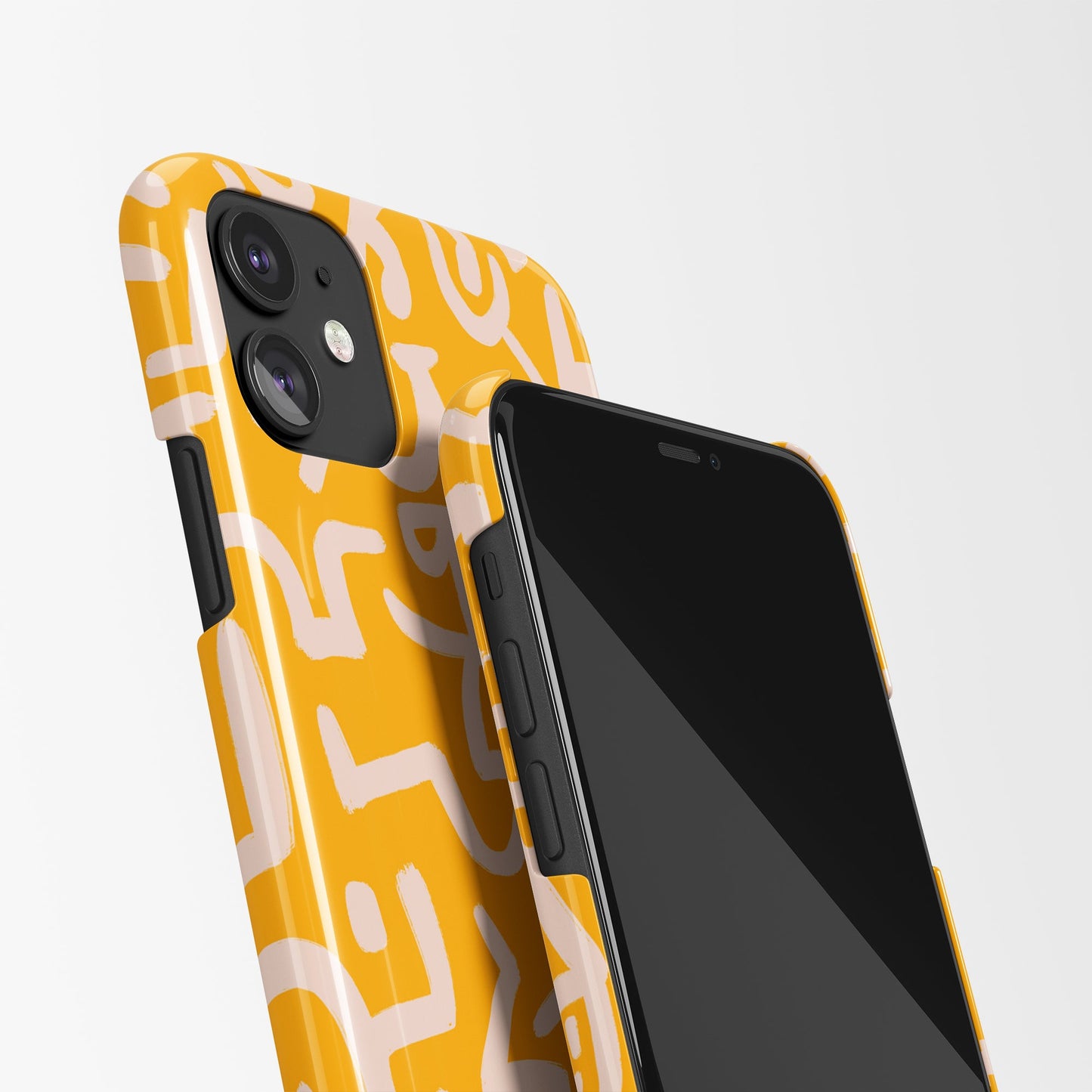 Handdrawn Yellow iPhone Case