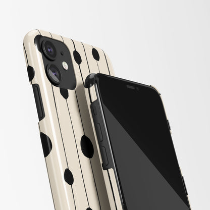 Black Dots Painting iPhone Case