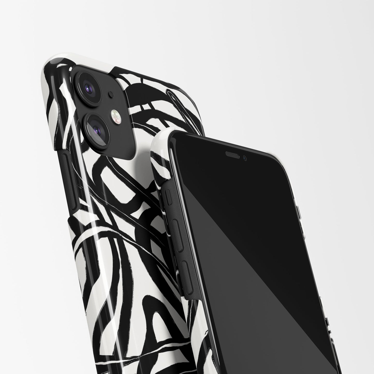 Black and White Drawing iPhone Case