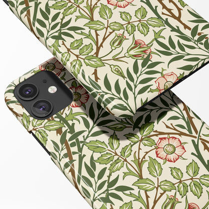 Vintage Floral Drawing - iPhone Case