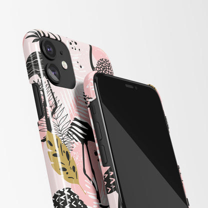 Modern Flamingo iPhone Case