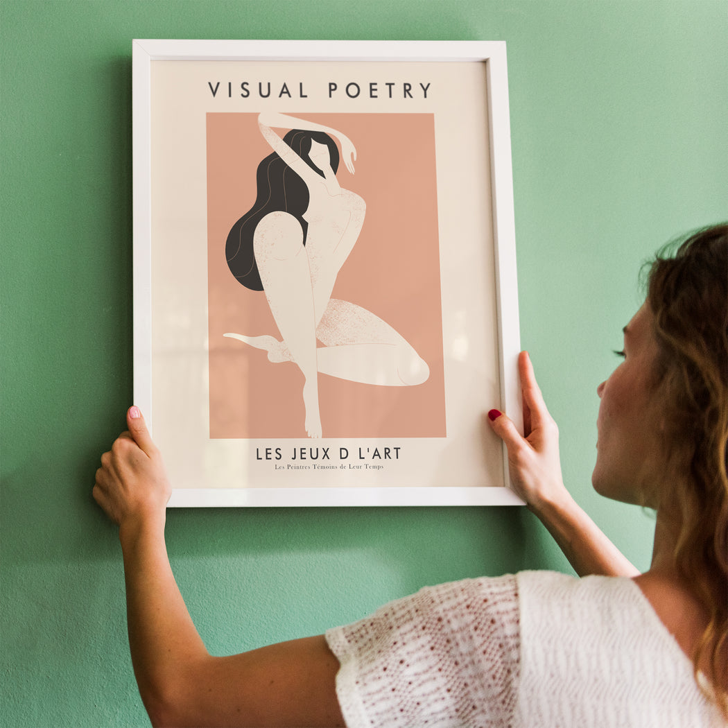 Visual Poetry Woman Poster